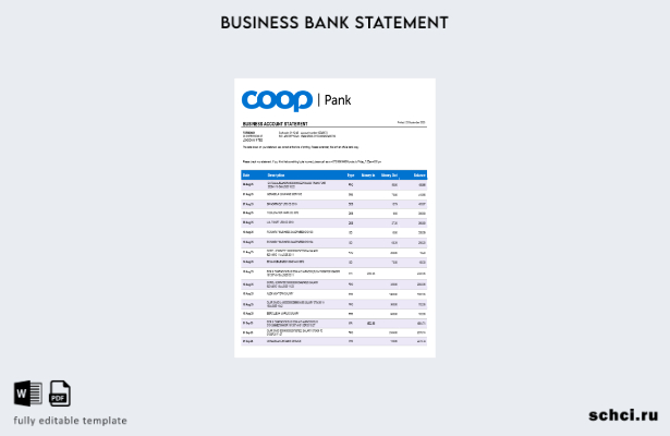 цифровая загрузка выписки по текущему счету компании Coop Pank Шаблон в формате 